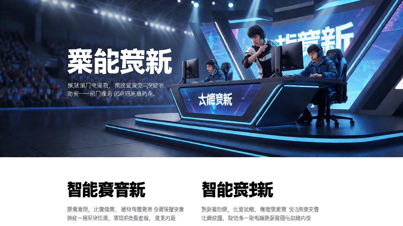 K1电竞竞技赛场全景，选手在专业电竞舞台上激烈对战